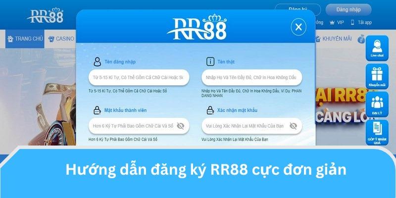 Hướng dẫn đăng ký tài khoản tại RR88 với các bước cực đơn giản